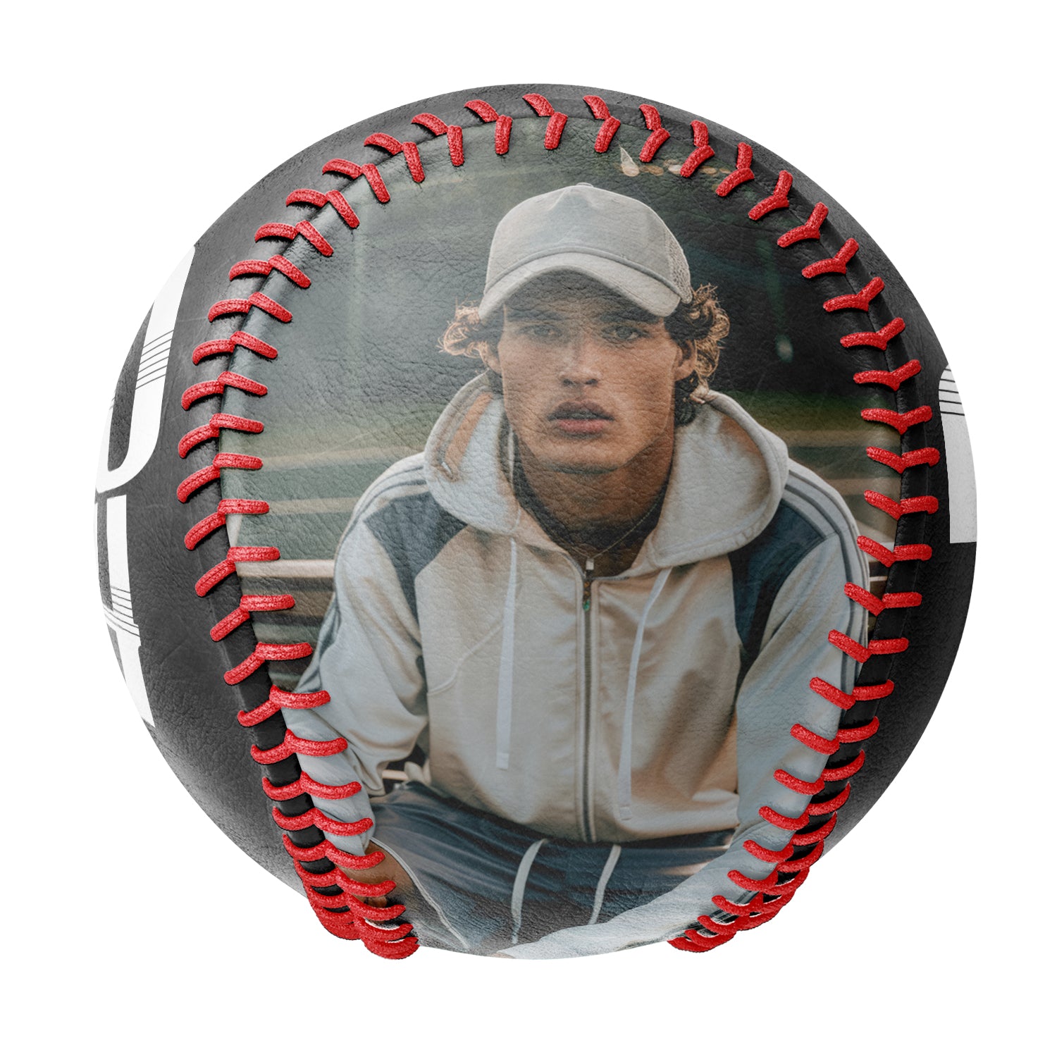 Personalized White College Graduation Photo Baseballs