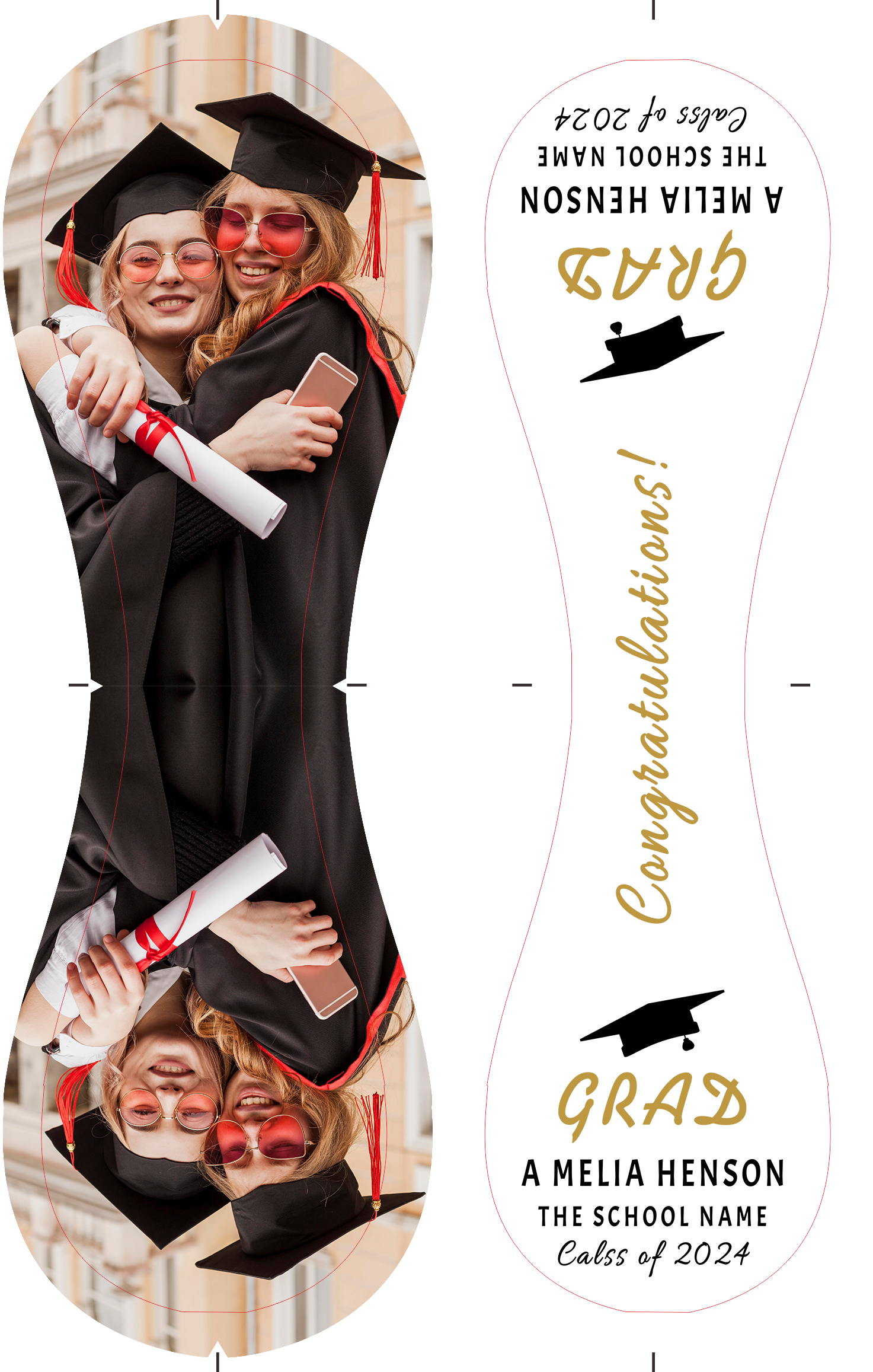 Personalized White Graduation Photo Baseballs