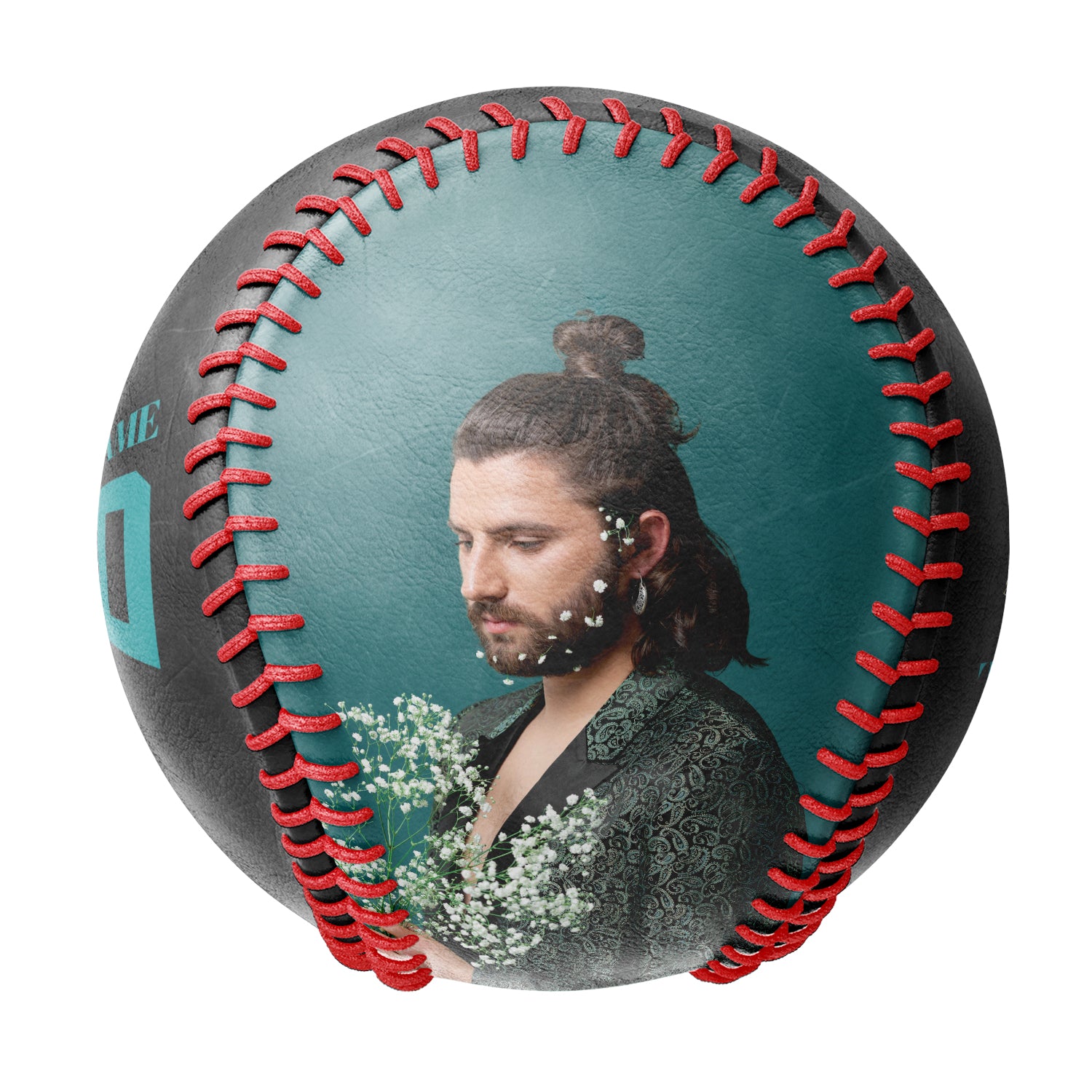 Personalized Black Ghost Samurai Skull Photo Baseballs