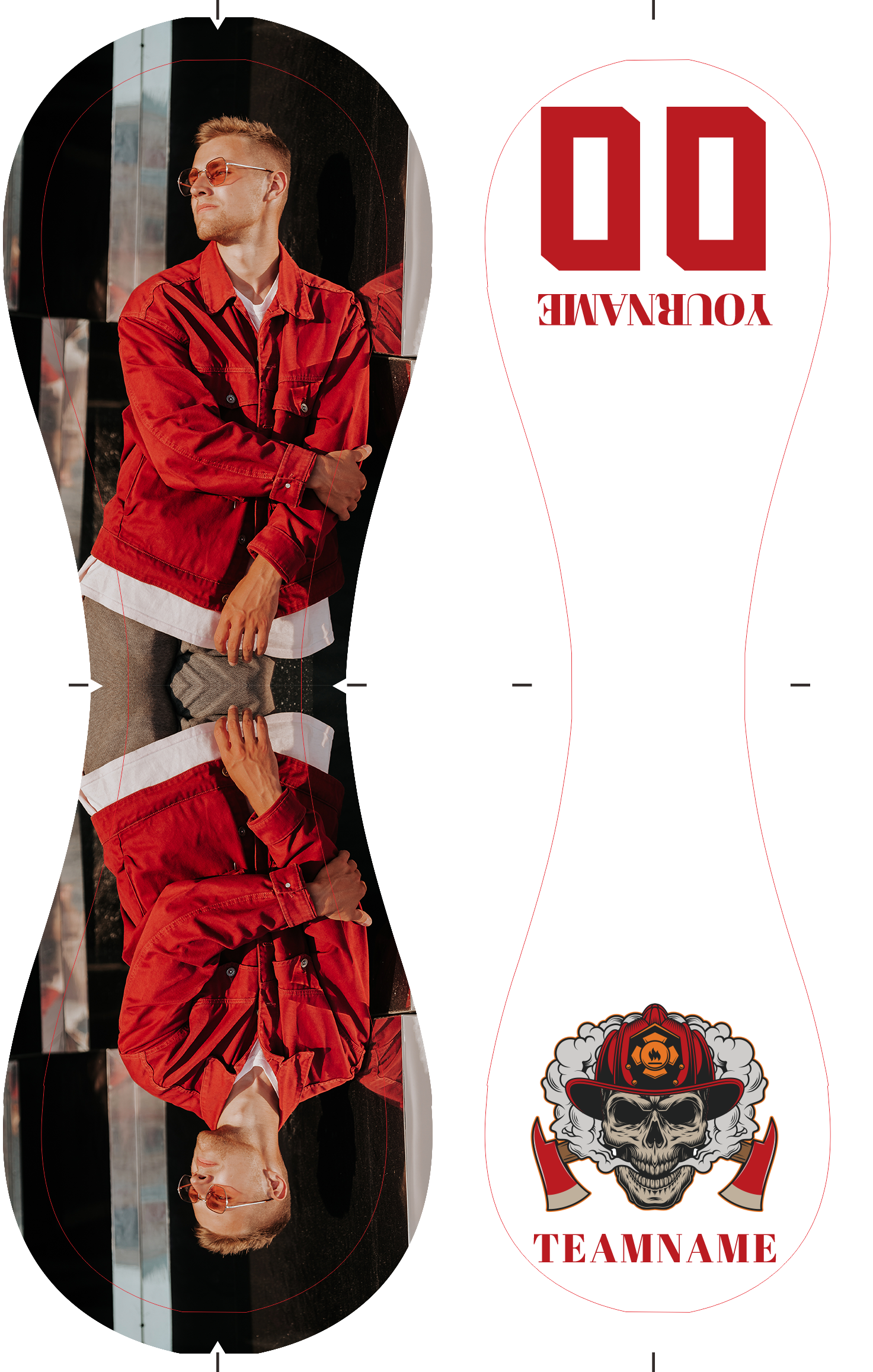 Personalized White Lumberjack Skull Photo Baseballs