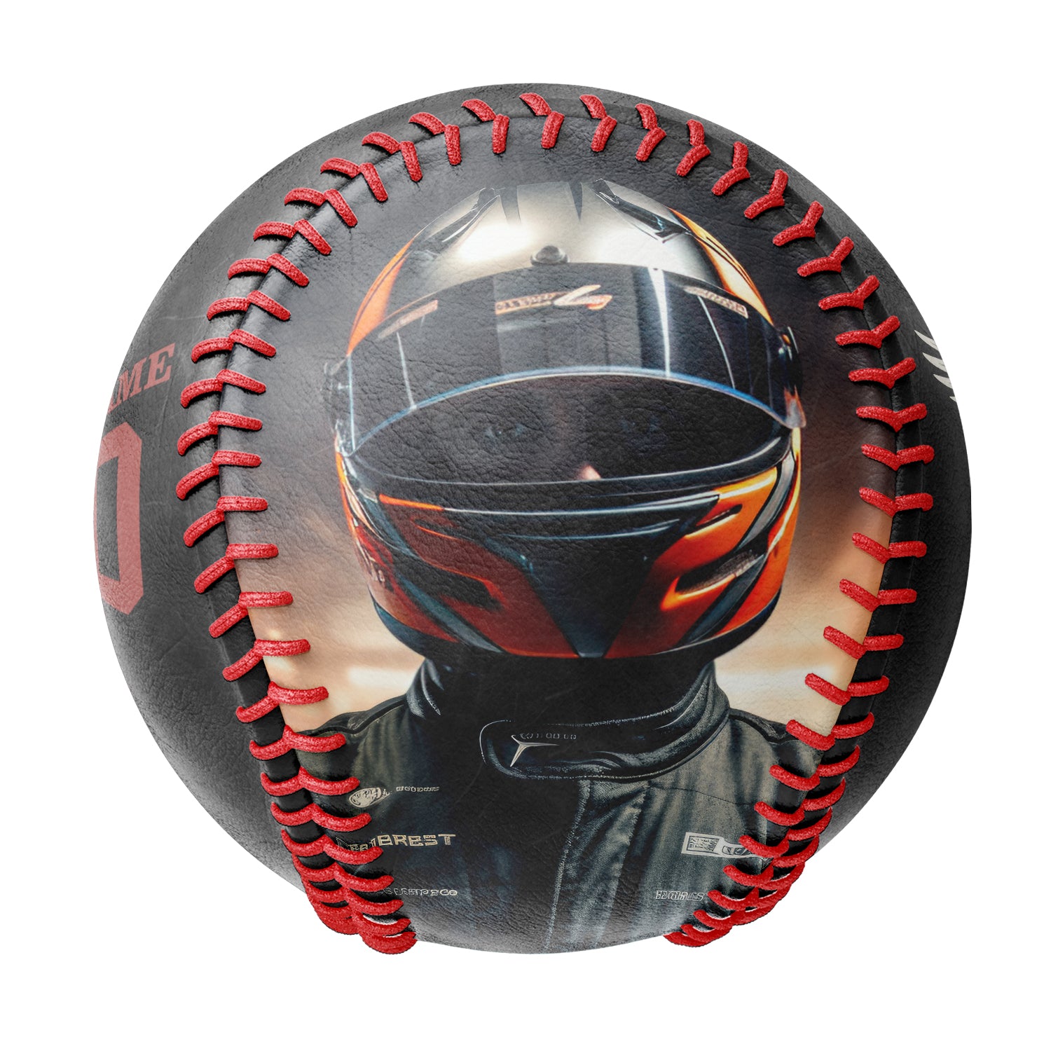 Personalized Black Authentic American Motorcycle Club Photo Baseballs