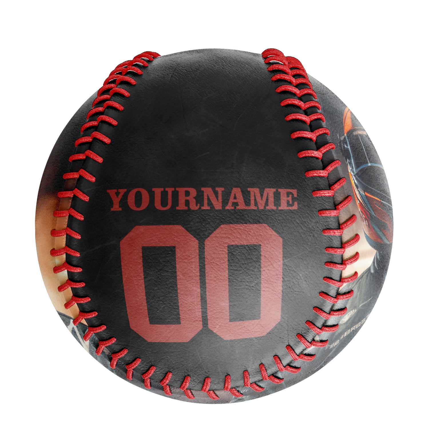 Personalized Black Authentic American Motorcycle Club Photo Baseballs