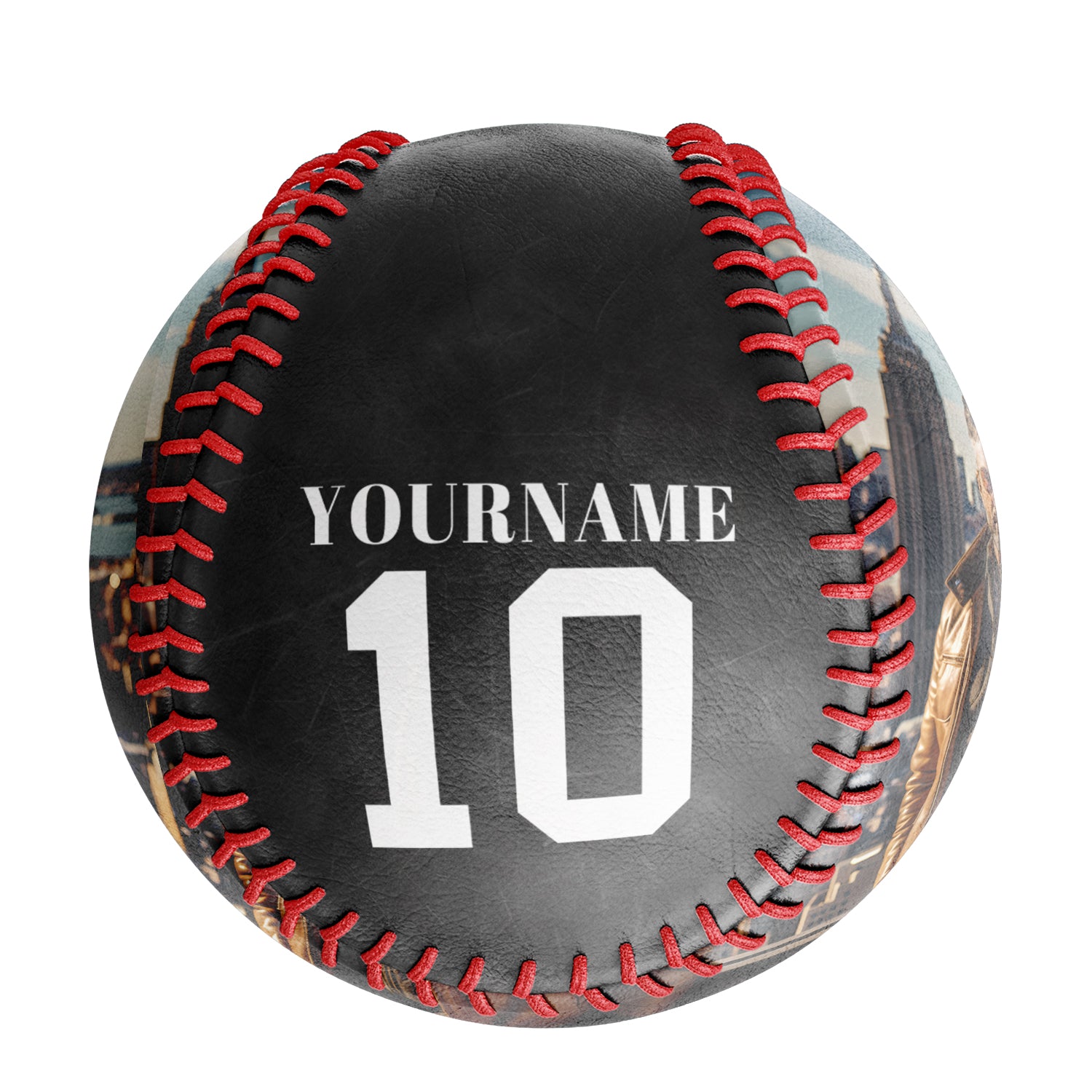 Personalized Black Truck Photo Baseballs