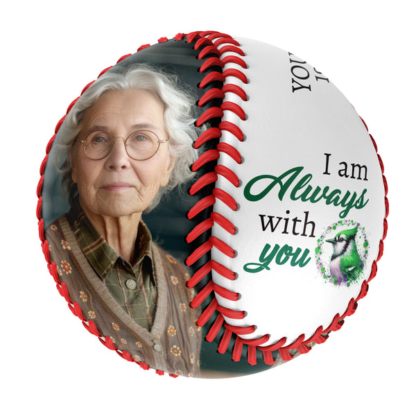 Personalized White Memorial Photo Baseballs