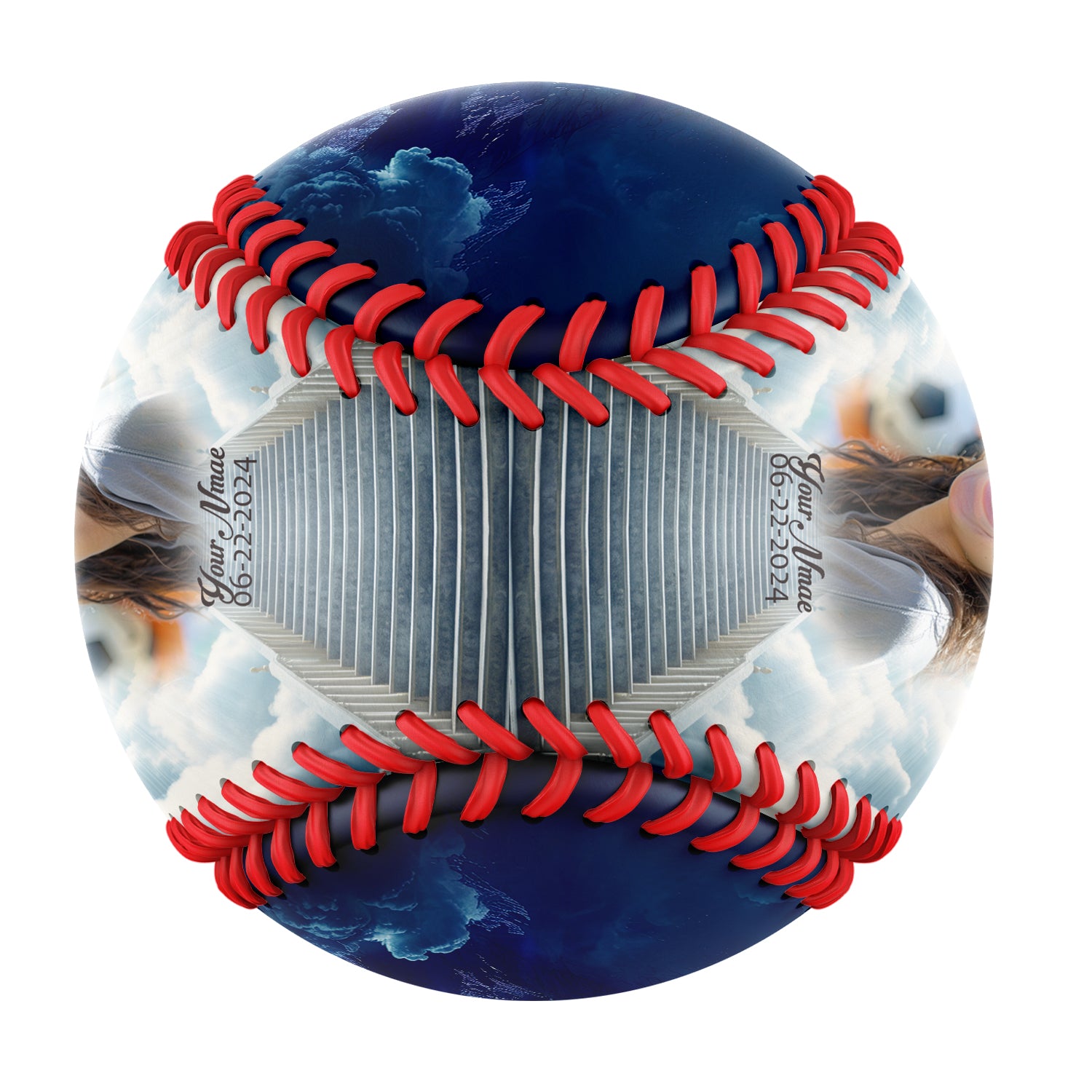 Personalized Memorial Photo Baseballs