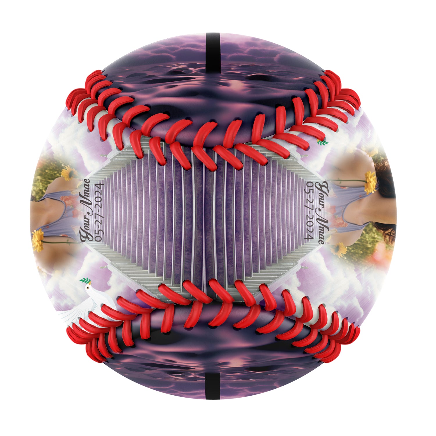 Personalized Memorial Photo Baseballs