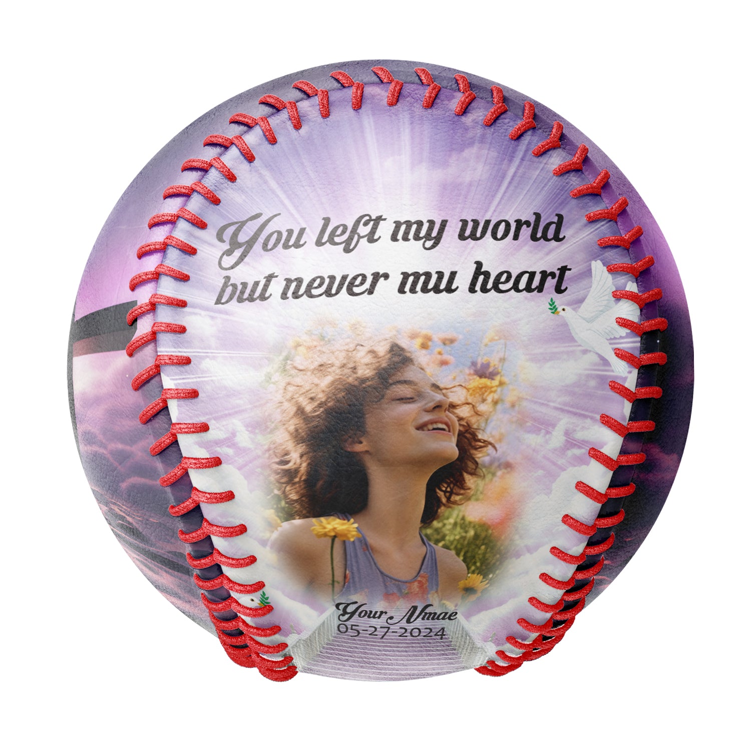Personalized Memorial Photo Baseballs