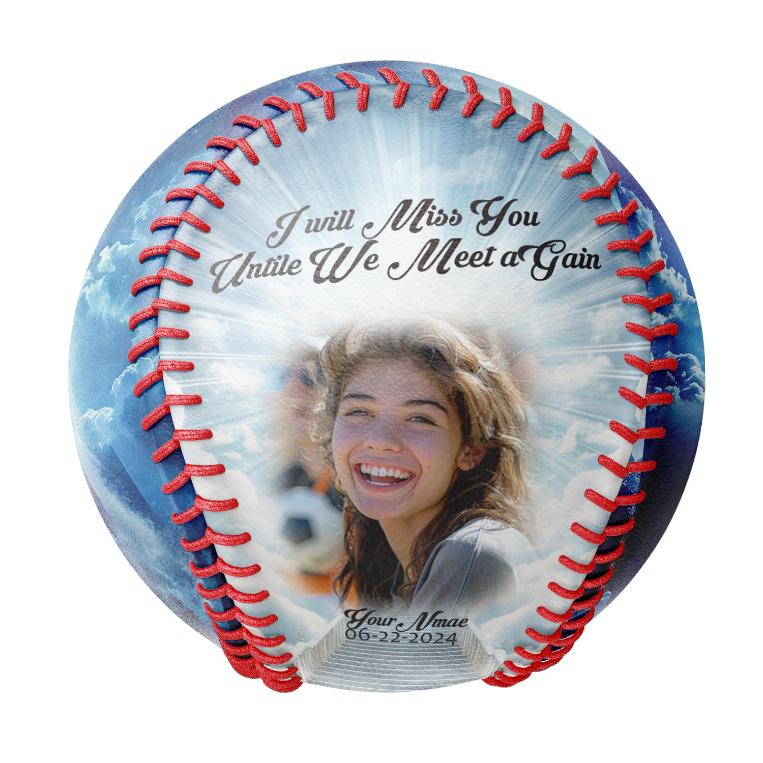 Personalized Memorial Photo Baseballs