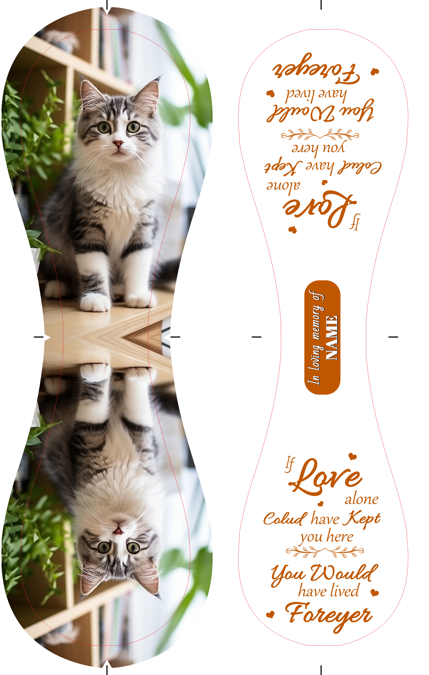 Personalized White Cat Pet Memorial Photo Baseballs