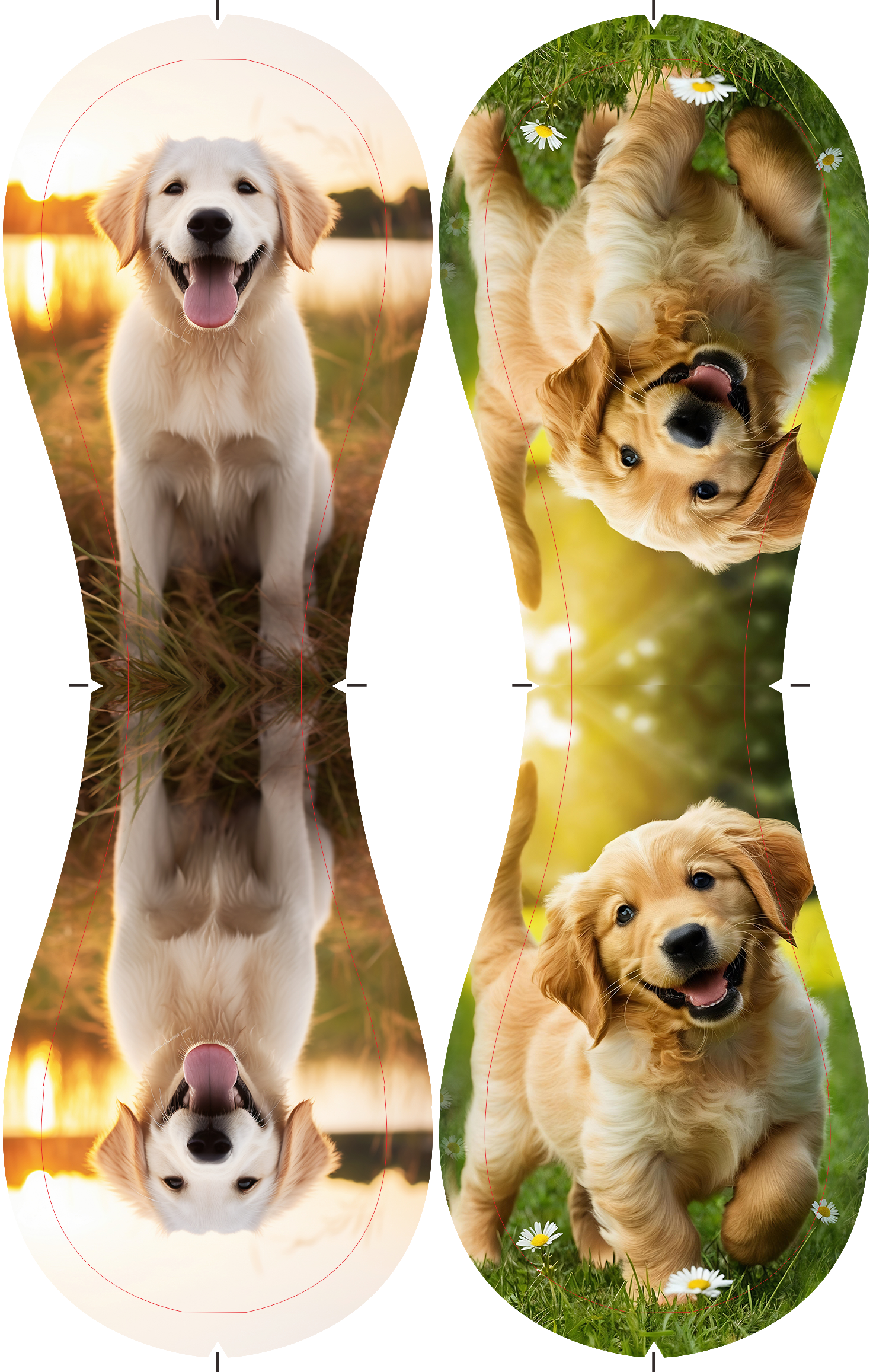 Personalized 2 Pet Dog Photo Baseballs