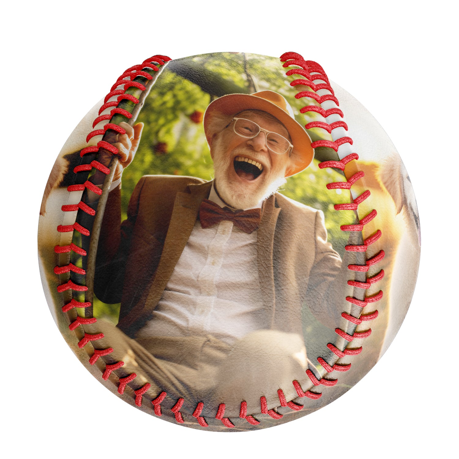 Personalized Pet Dog and Owner Photo Baseballs