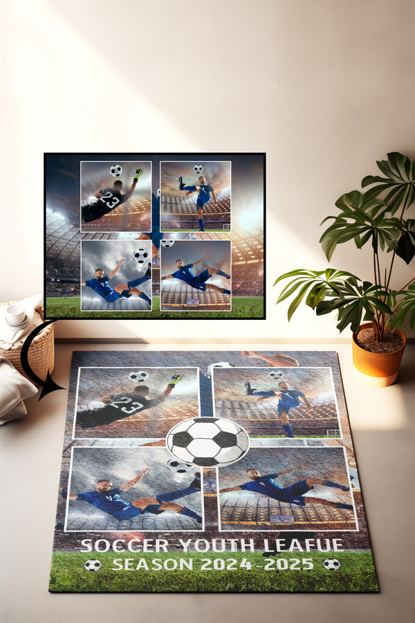 Personalized Soccer 4 Photo carpet