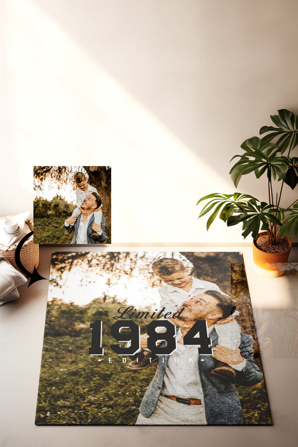 Personalized Limited 1984 Dad Photo carpet