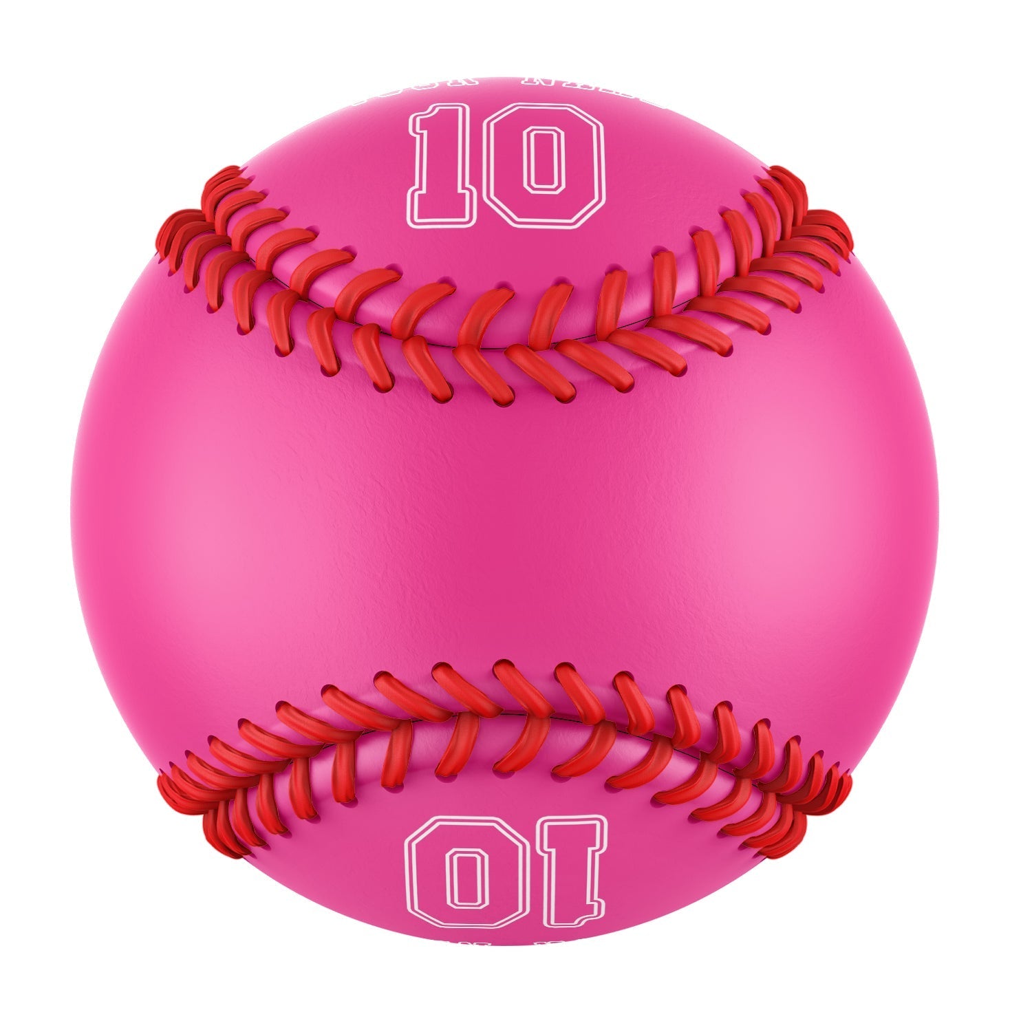 Personalized Pink Leather Pink Authentic Baseballs