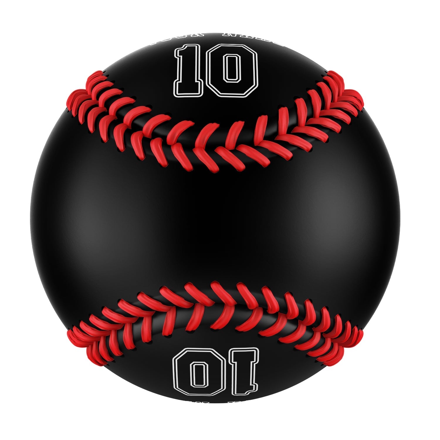 Personalized Black Leather Black Authentic Baseballs