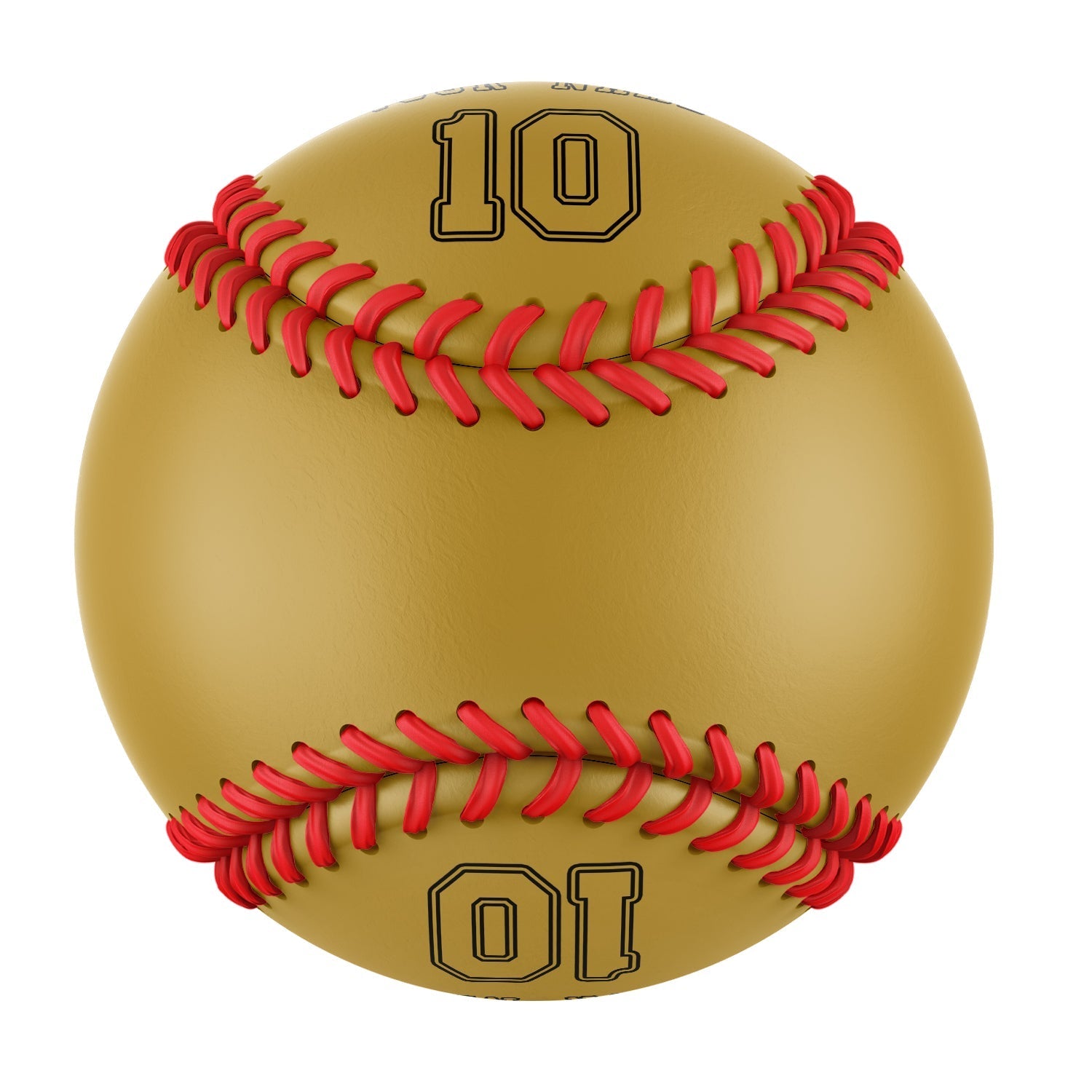 Personalized Old Gold Leather Old Gold Authentic Baseballs