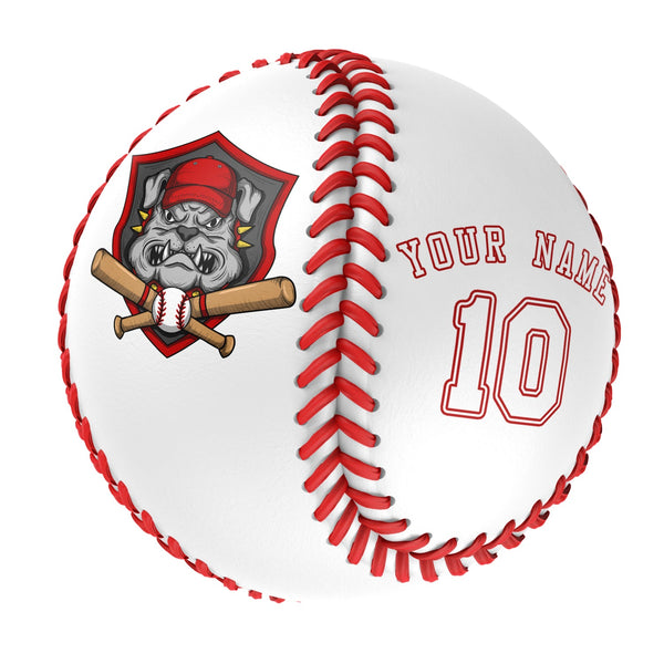 Personalized White Leather White Authentic Baseballs