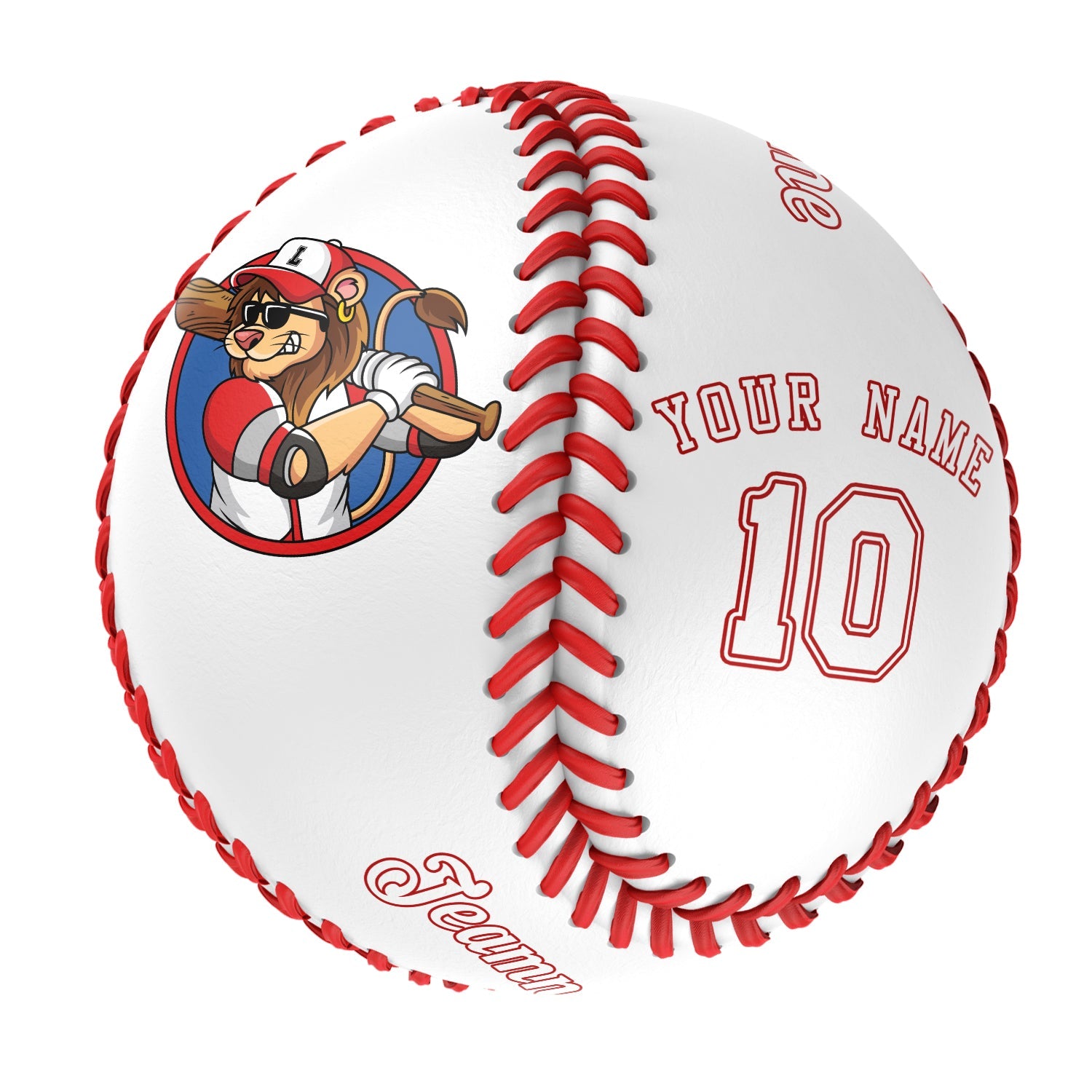 Personalized White Leather White Authentic Baseballs