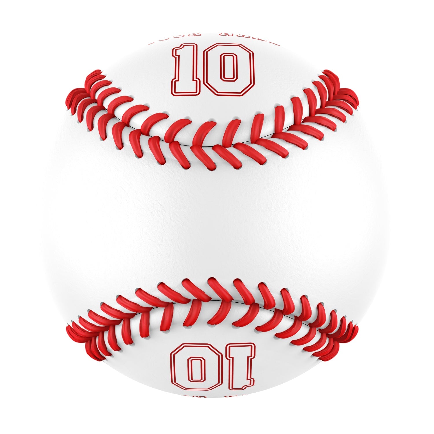 Personalized White Leather White Authentic Baseballs