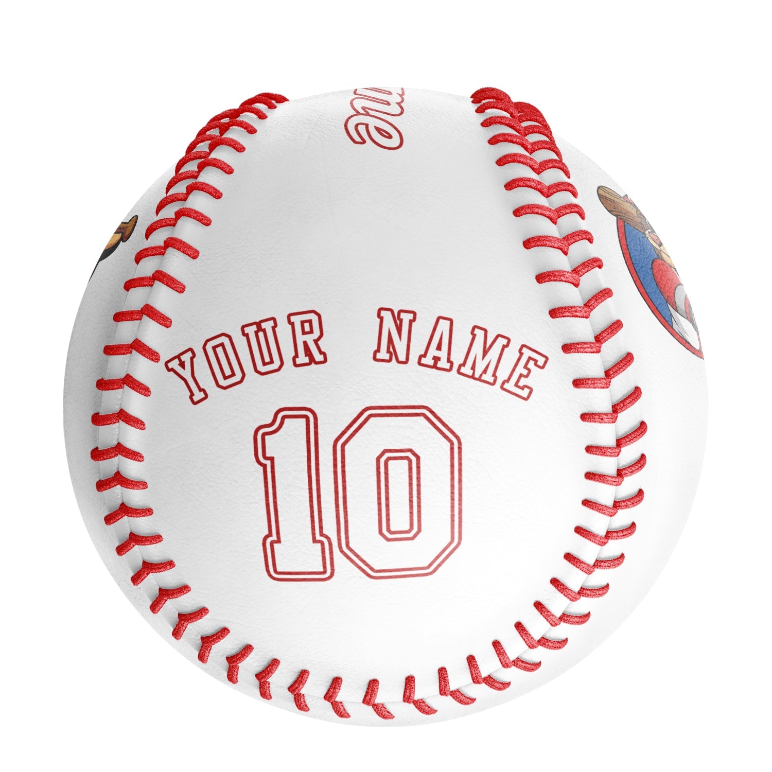 Personalized White Leather White Authentic Baseballs