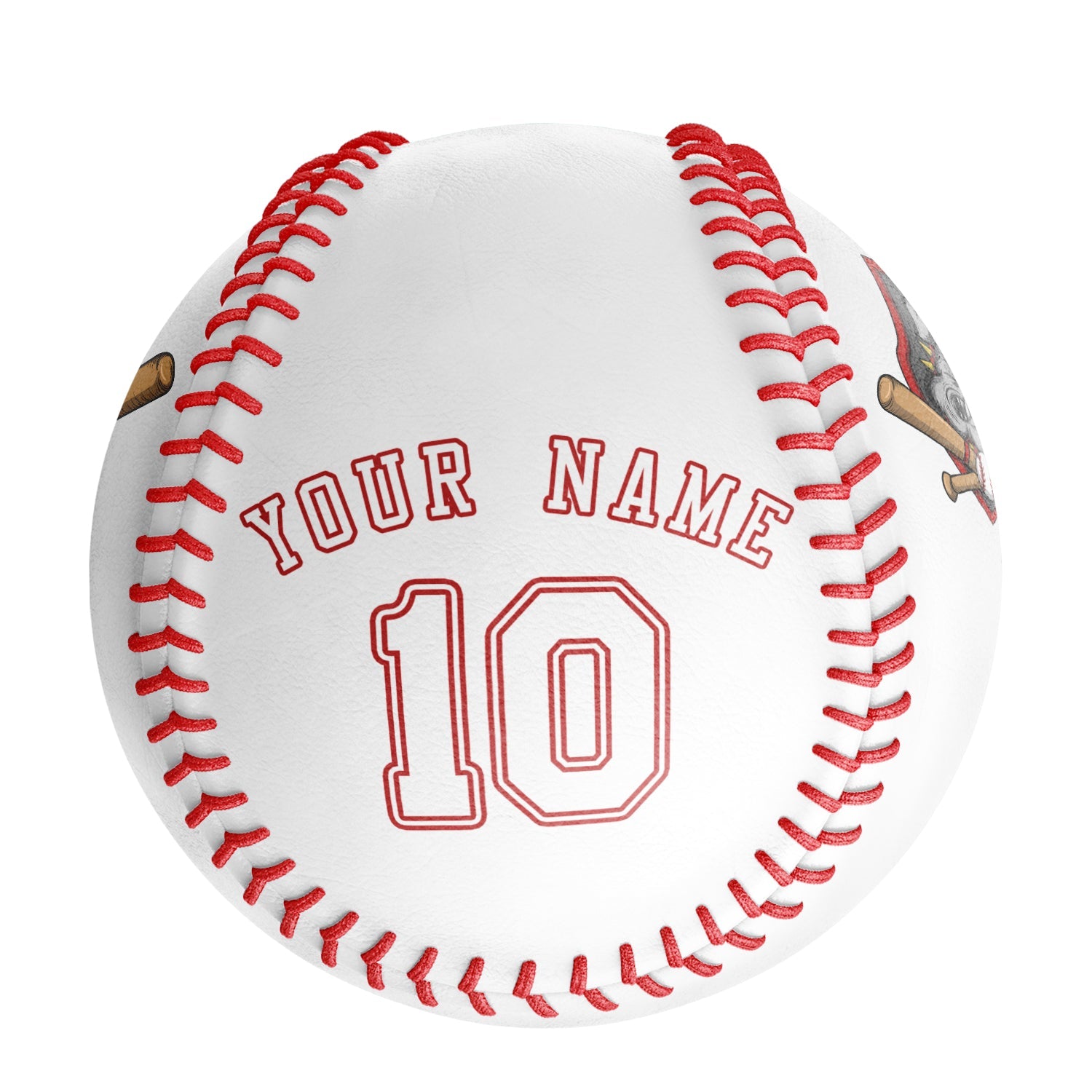 Personalized White Leather White Authentic Baseballs