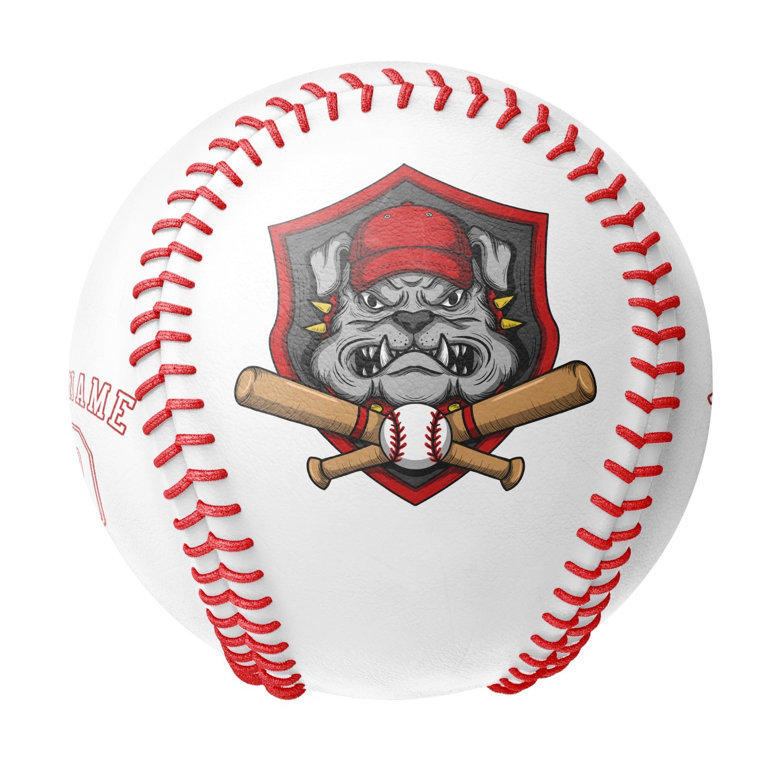 Personalized White Leather White Authentic Baseballs