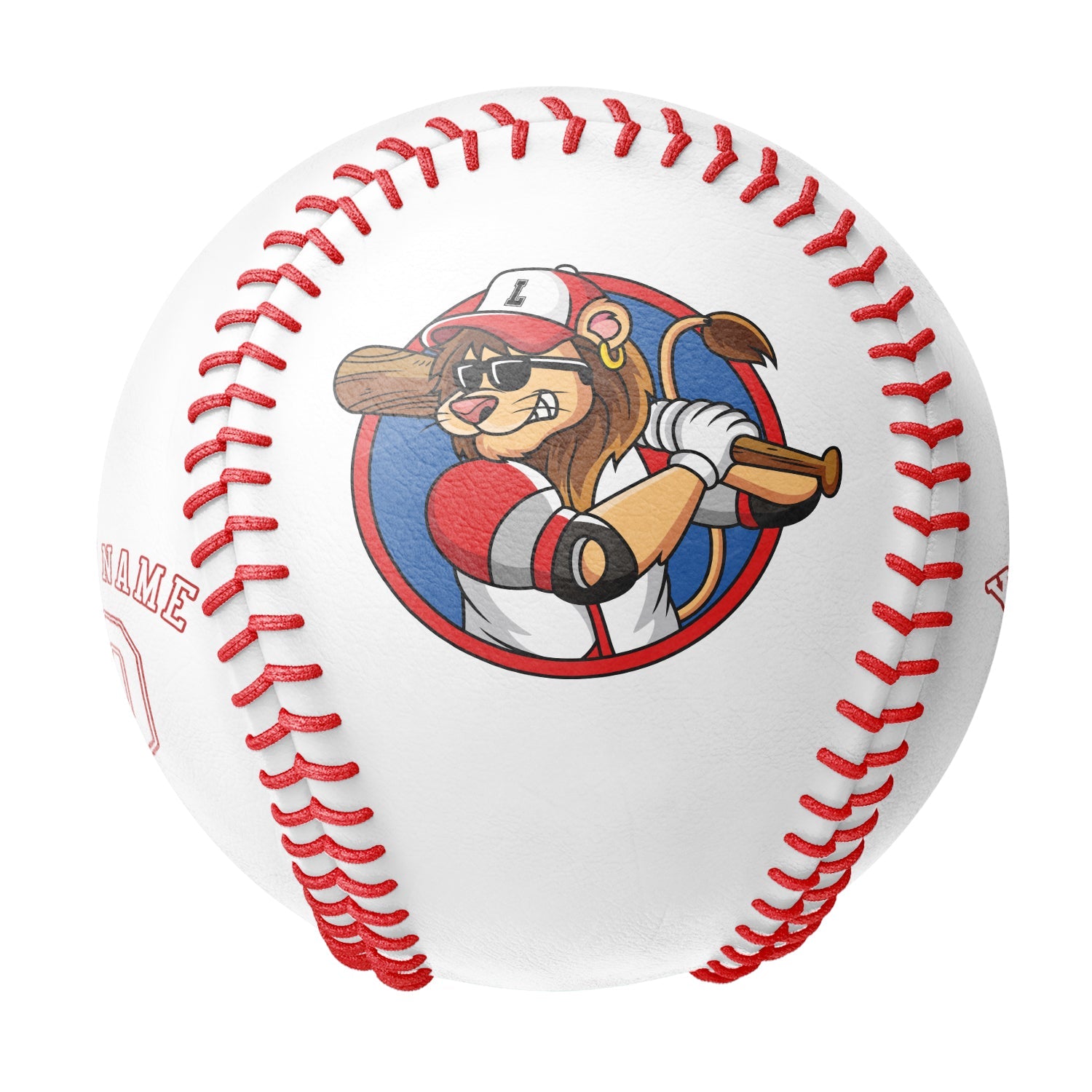 Personalized White Leather White Authentic Baseballs