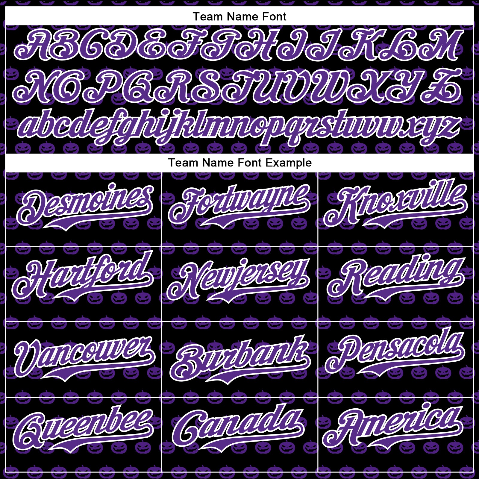 Custom Black Purple-White 3D Halloween Pumpkin Party Costume Ideas Authentic Baseball Jersey