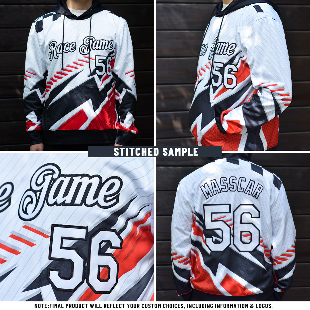 Custom Stitched Green Black-Red 3D Pattern Design Halloween Horror Night Trick Treat Sports Pullover Sweatshirt Hoodie