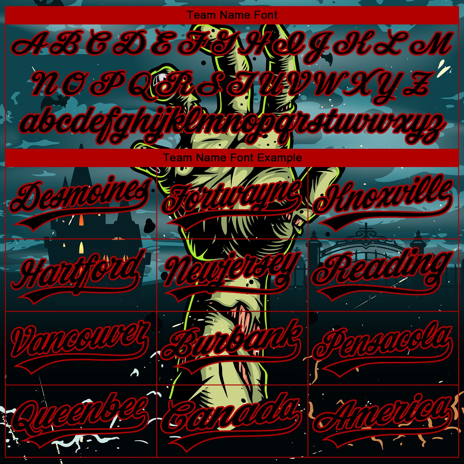 Custom Stitched Green Black-Red 3D Pattern Design Halloween Horror Night Trick Treat Sports Pullover Sweatshirt Hoodie