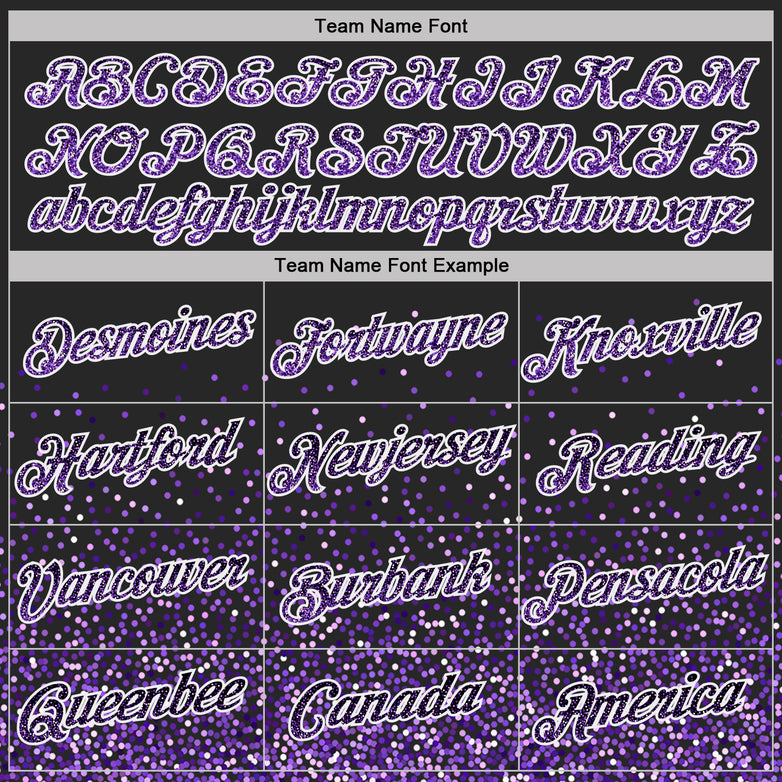 Custom Stitched Black Purple-White Abstract Colorful Glittering Dot 3D Pattern Pullover Sweatshirt Hoodie