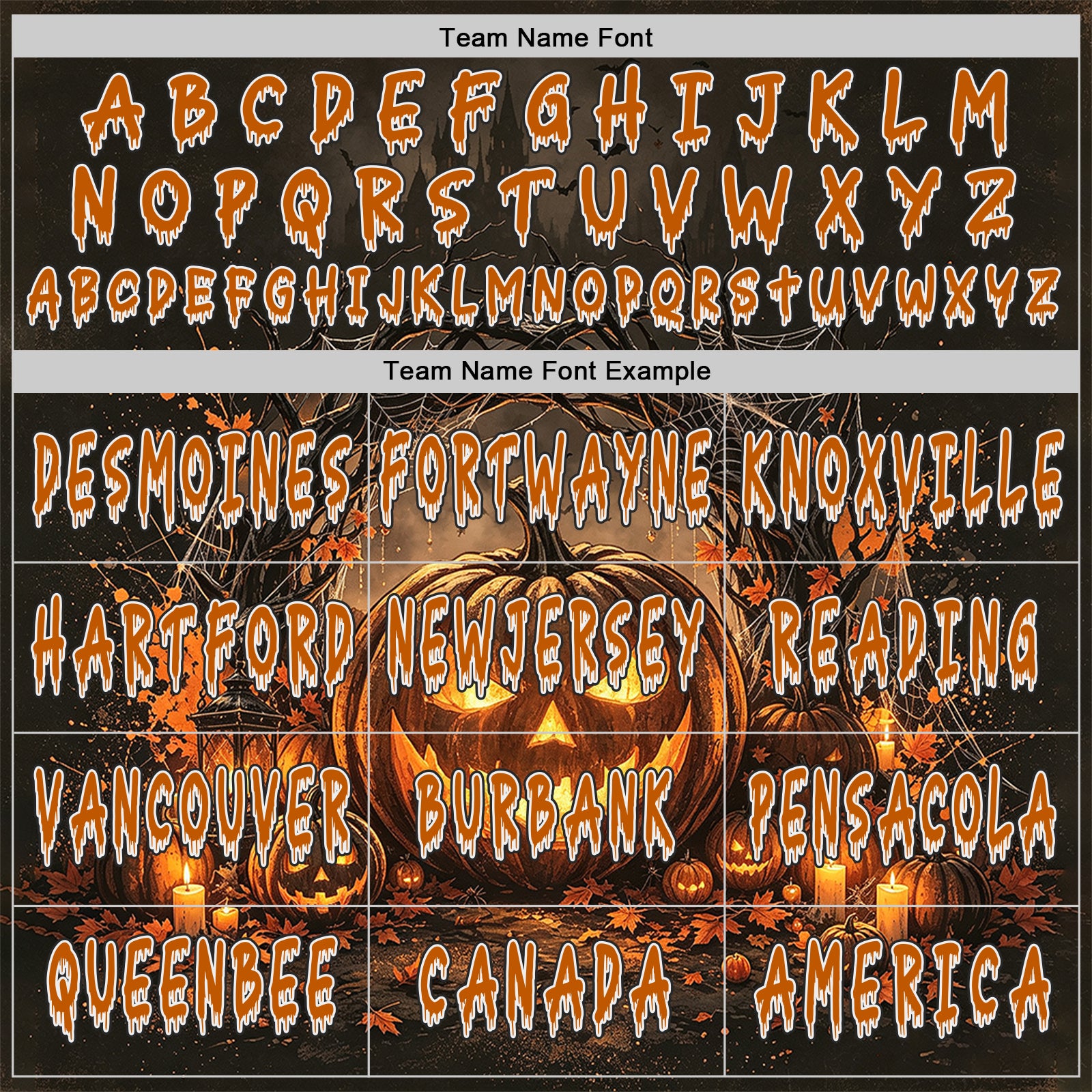 Custom Black Texas Orange-White Spooky Halloween Pumpkin Patch Pullover Sweatshirt Hoodie