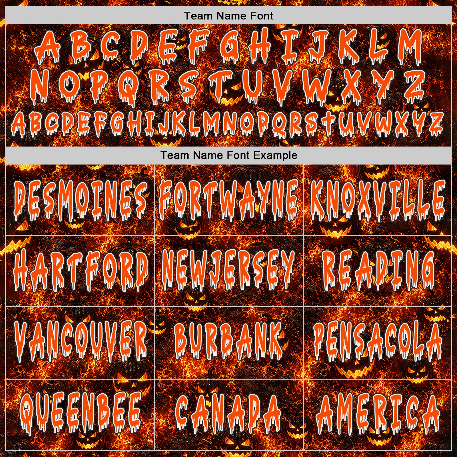 Custom Black Orange-White Halloween Flaming Pumpkins Pullover Sweatshirt Hoodie