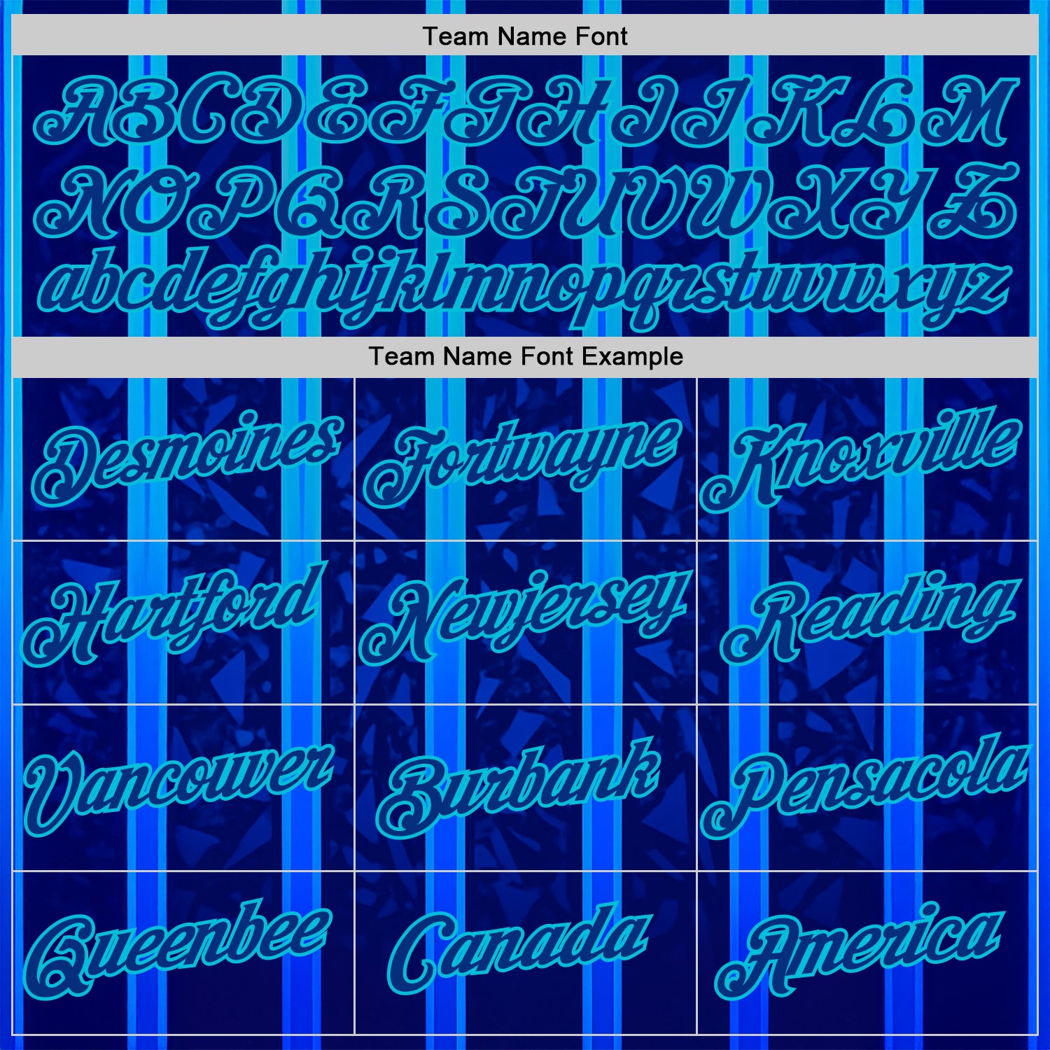 Custom Blue Royal-Lakes Blue 3D Pattern Design Classic Geometric Shape Stripe Sport Wear Performance T-Shirt