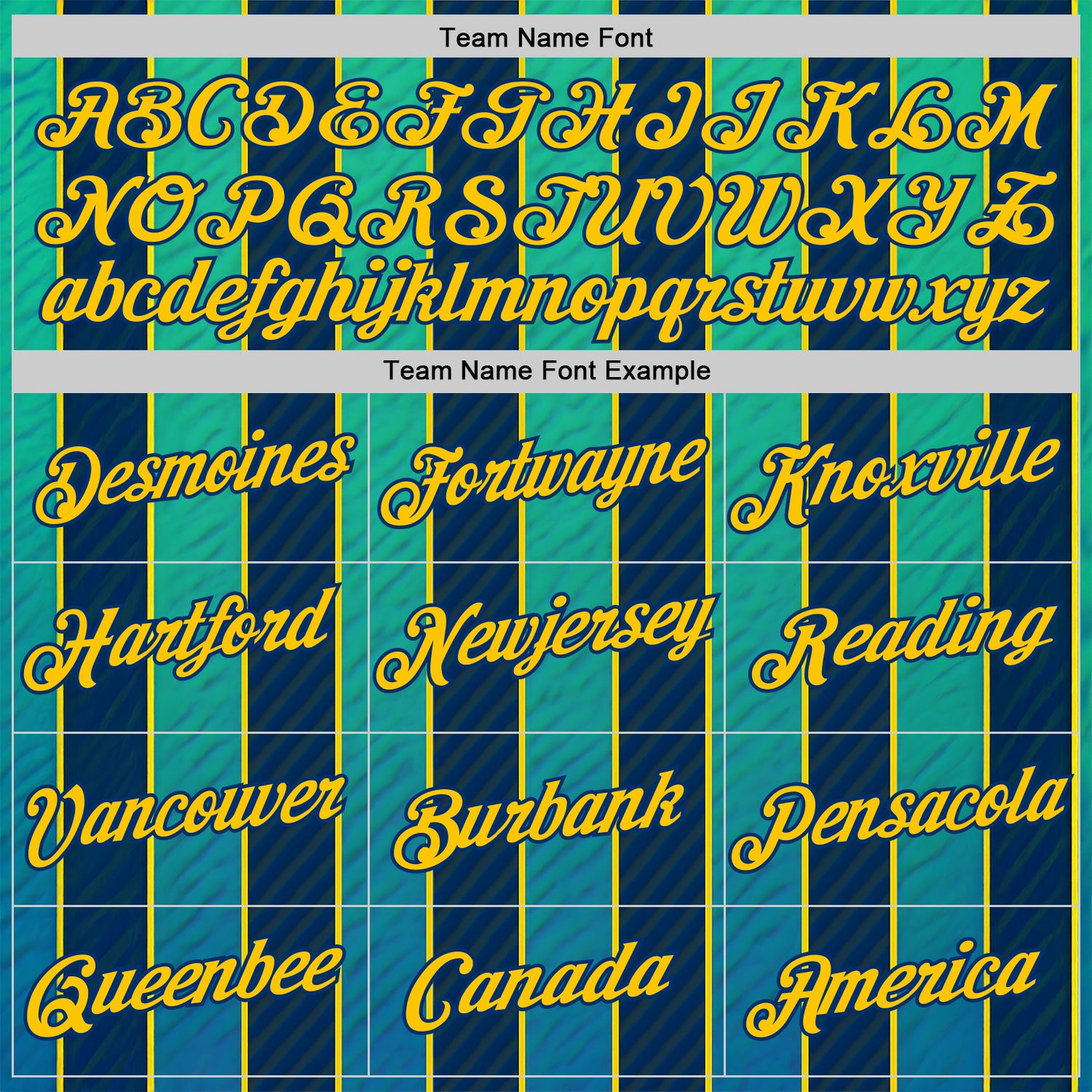 Custom Green Yellow-US Navy Blue 3D Pattern Design Stripe Sport Wear Performance T-Shirt