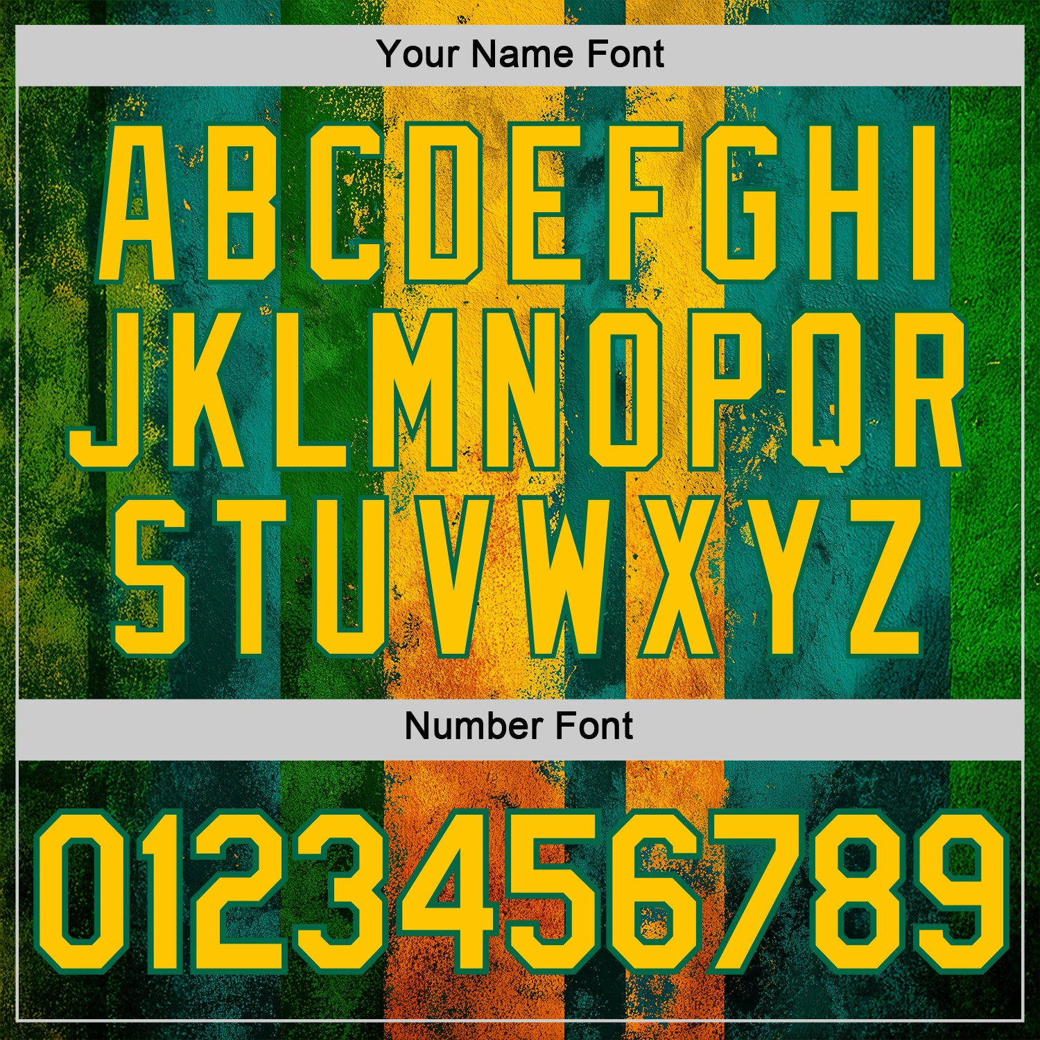 Custom Green Yellow-Kelly Green 3D Pattern Design Brazil Stripe Sport Wear Performance T-Shirt