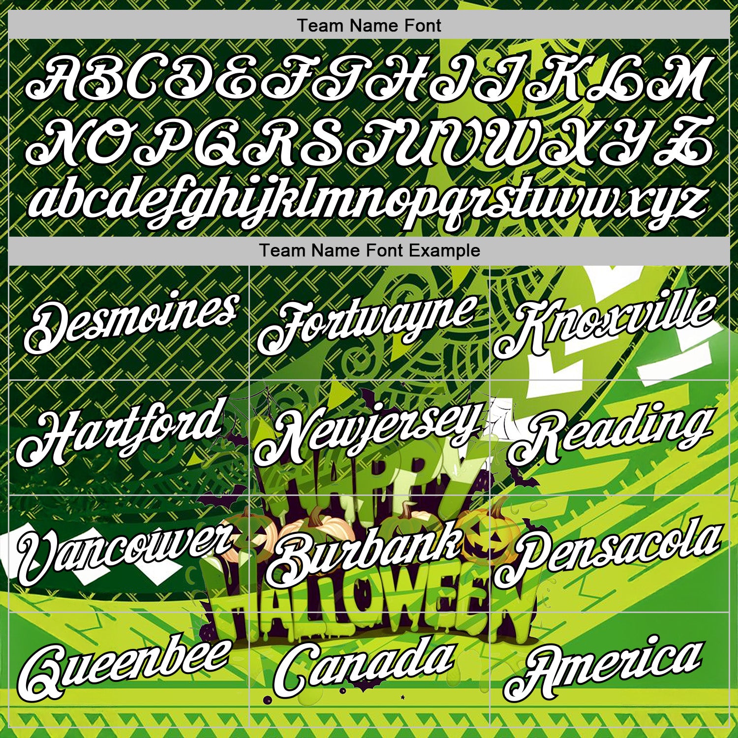 Custom Green White-Black 3D Halloween Spooky Sportswear Sports Pullover Sweatshirt Hoodie