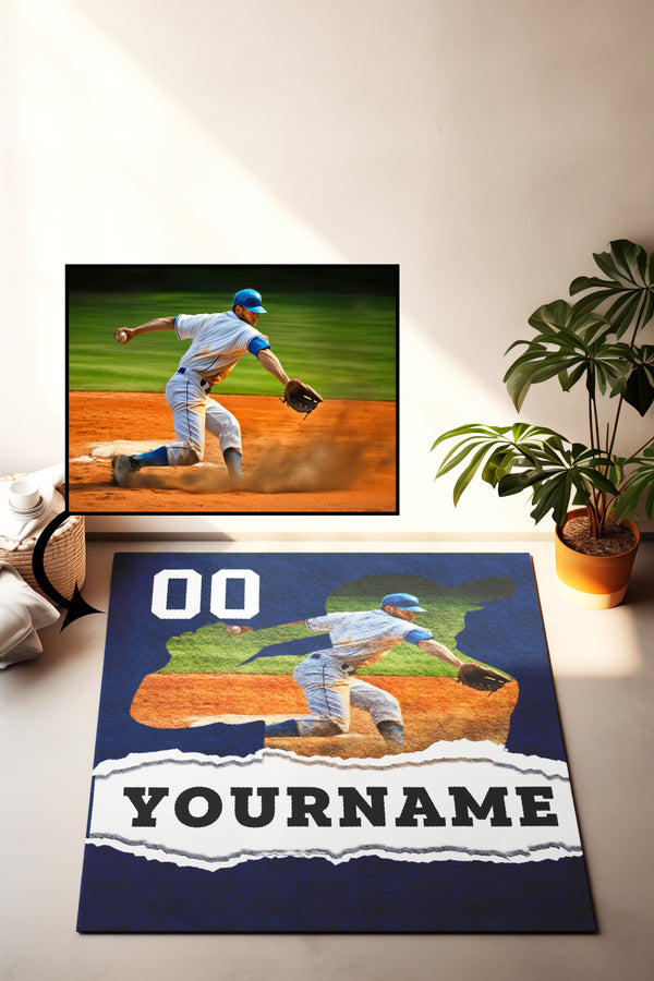 Personalized YourName Number Photo carpet