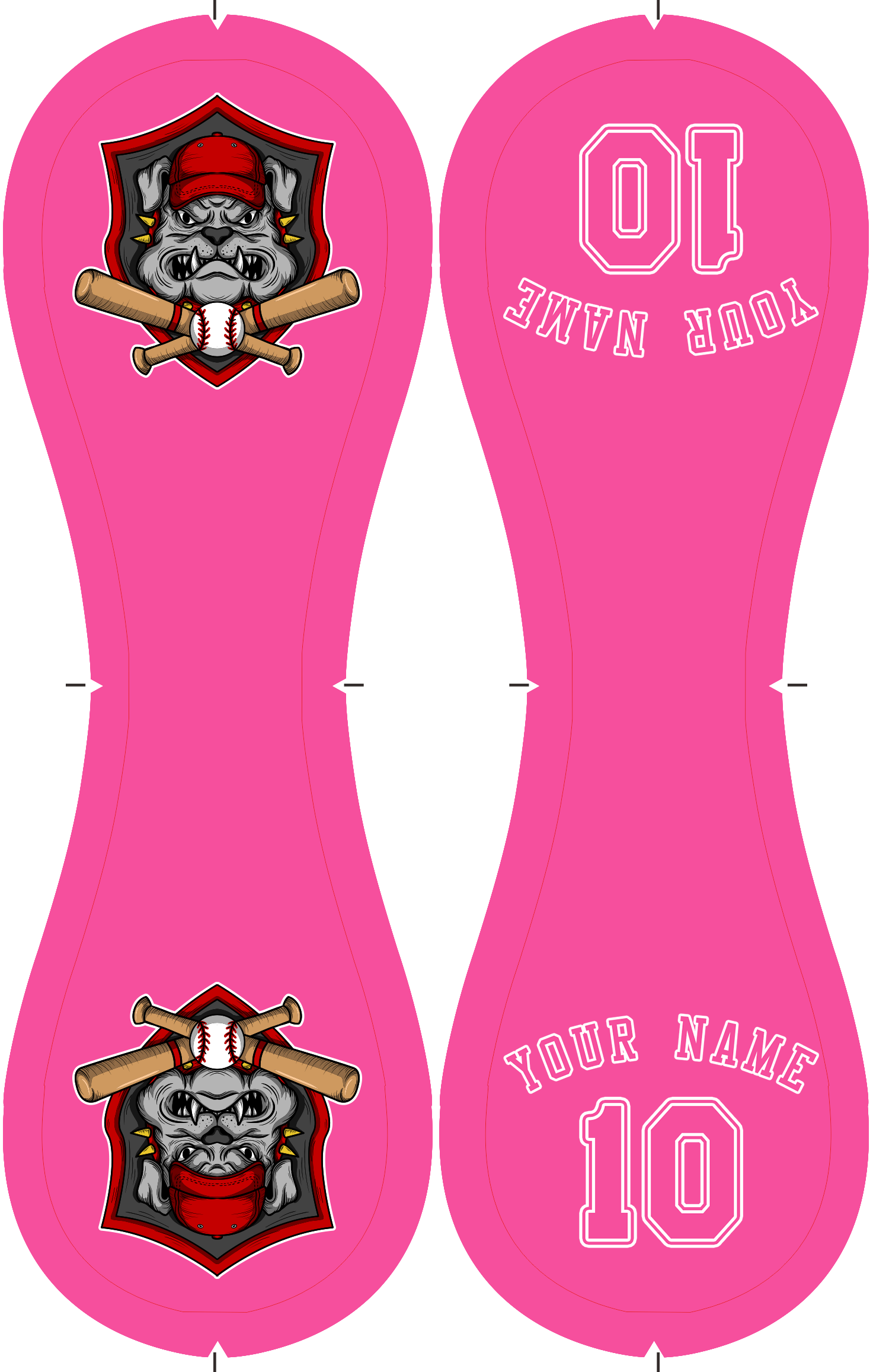 Personalized Pink Leather Pink Authentic Baseballs