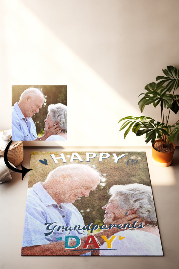 Personalized Happy Grandparents Day Photo carpet