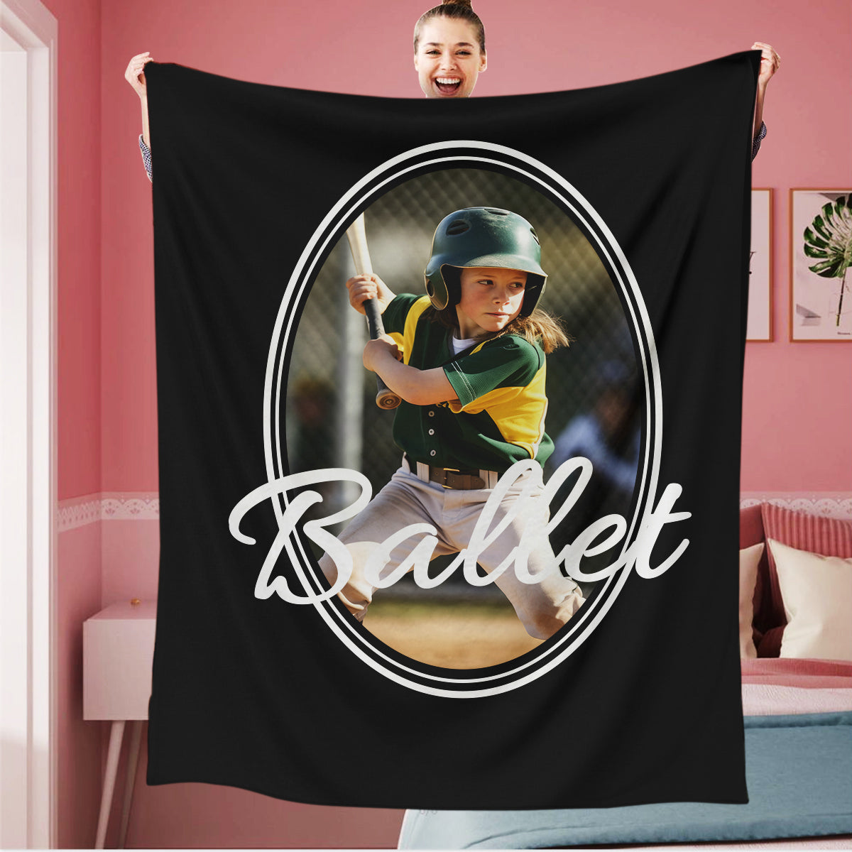 Personalized Name Photo Blanket