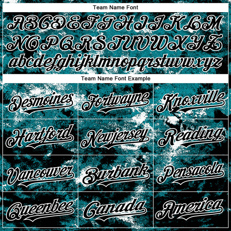 Custom Tie Dye Black-White 3D Authentic Baseball Jersey