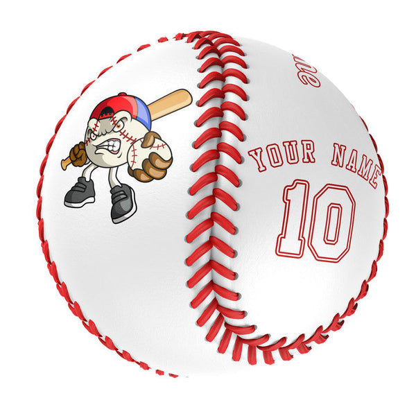 Personalized White Leather White Authentic Baseballs