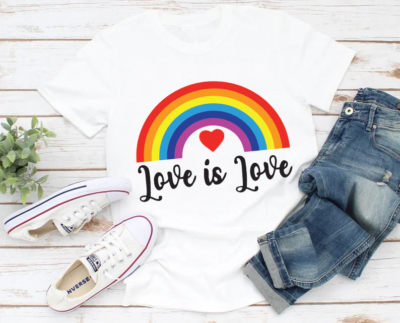 Love Is Love Rainbow LGBT T-Shirt