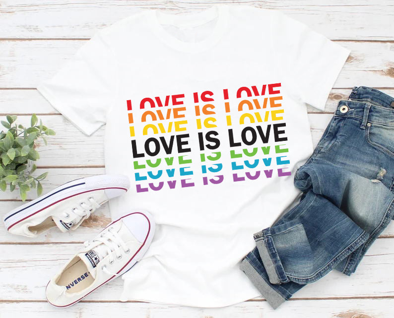 Love Is Love Rainbow LGBT T-Shirt