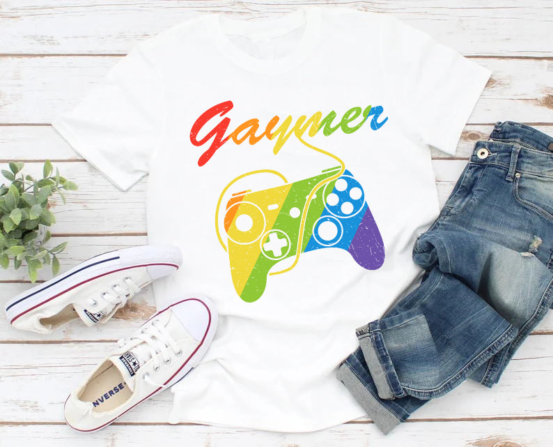 Gaymer Rainbow LGBT T-Shirt
