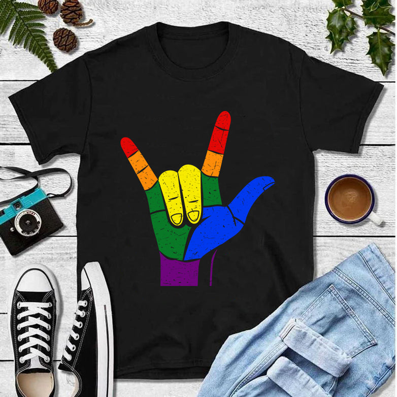 I Love You Rainbow LGBT T-Shirt