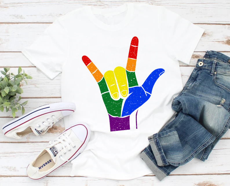 I Love You Rainbow LGBT T-Shirt