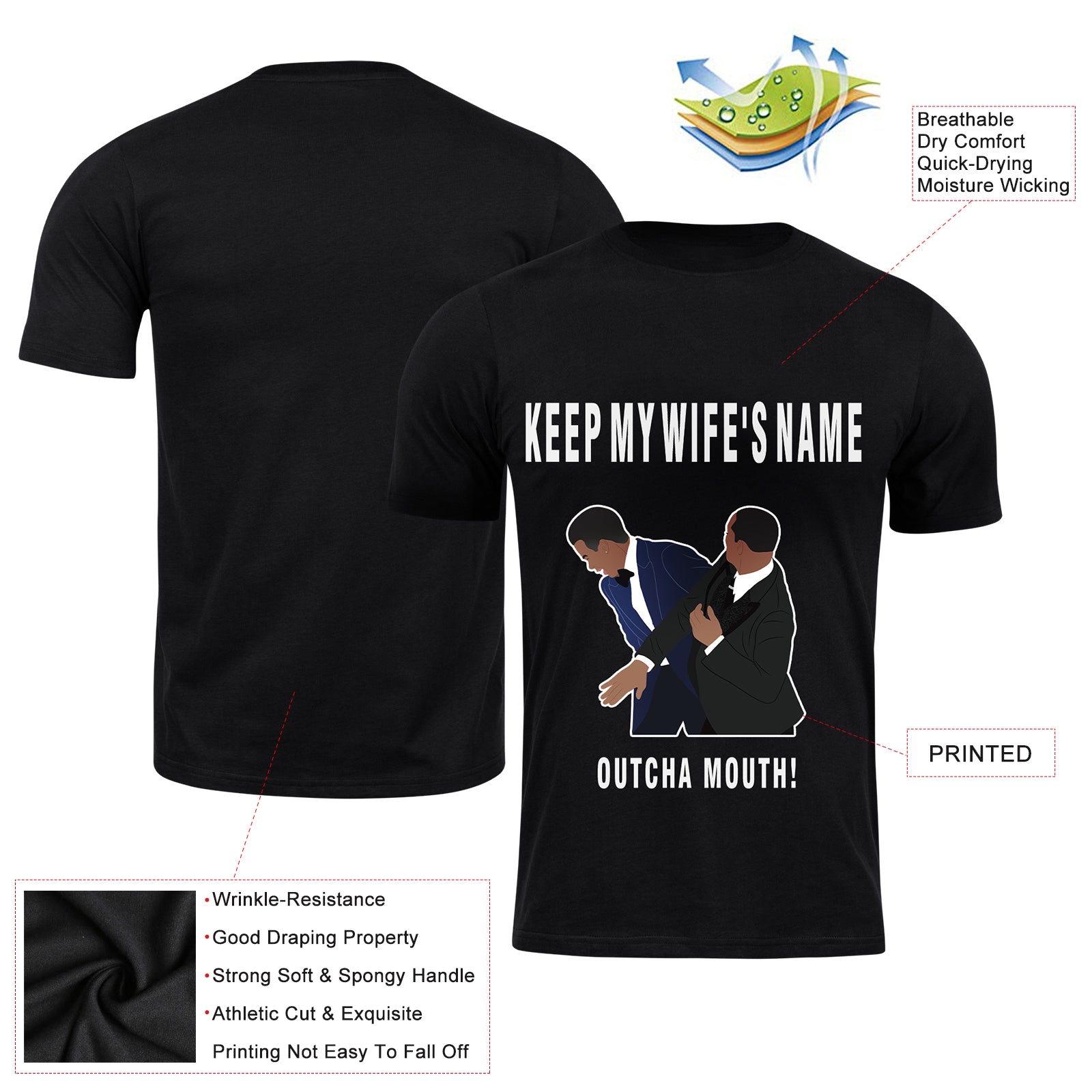 Will Smith Chris Rock Slap Oscars 2022 T-Shirt