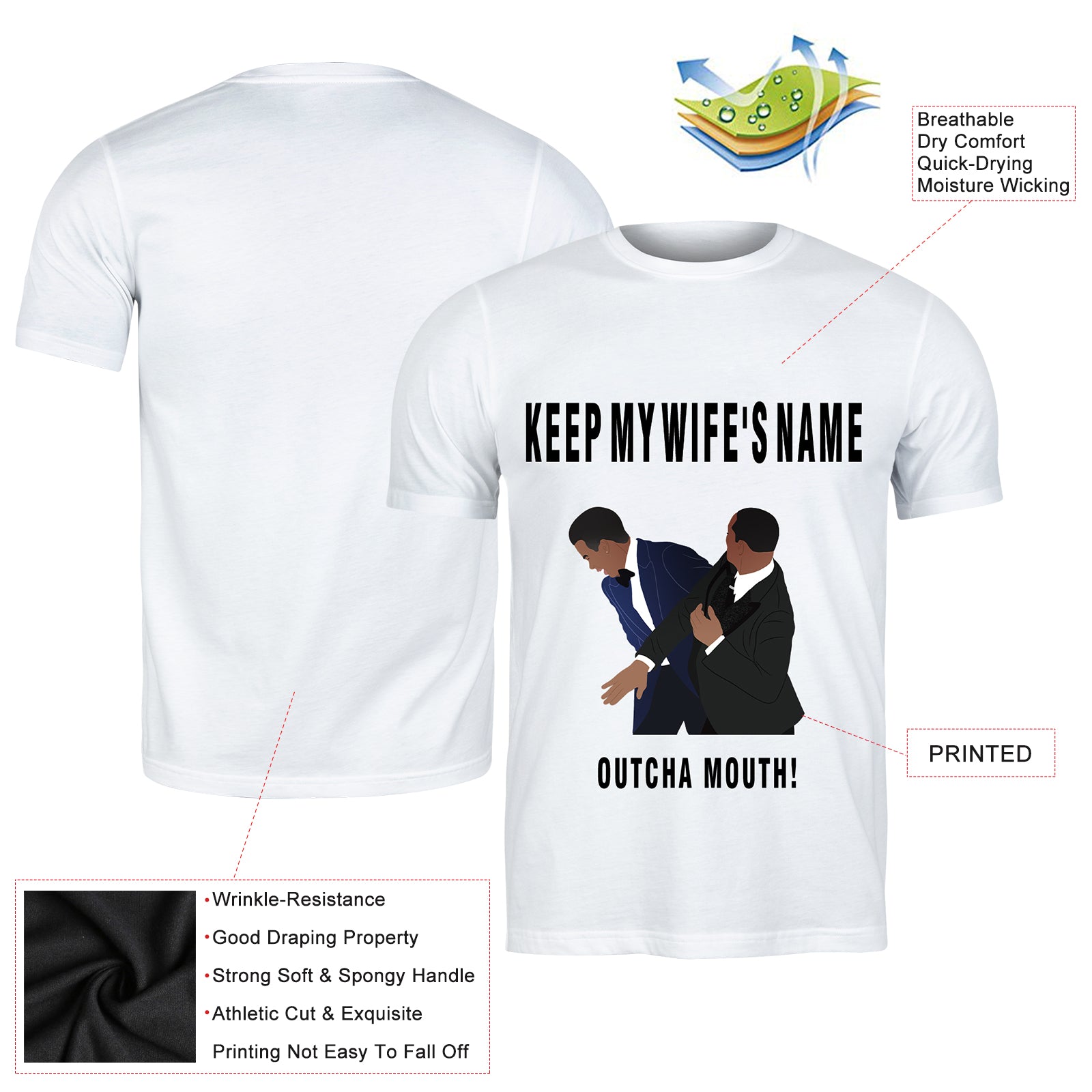 Will Smith Chris Rock Slap Oscars 2022 T-Shirt